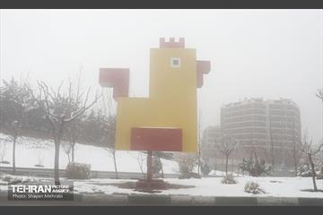 بارش برف در تهران 1
