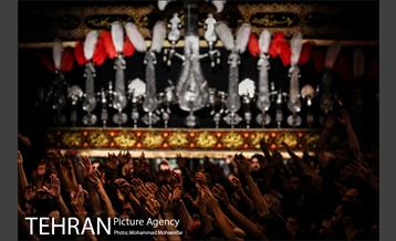 عزاداری سیاه پوشان در هیئت ریحانة الحسین  7