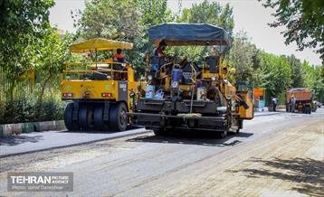 عملیات تراش و روکش مکانیزه آسفالت در سطح منطقه ۱۷