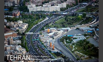 ترافیک شامگاهی خیابان های تهران 10