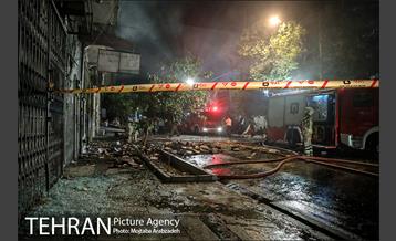 آتش‌سوزی ساختمان چهار طبقه در خیابان فخر رازی 1