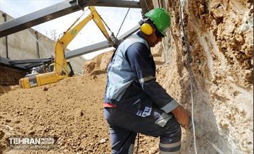 عملیات حفاری خط ۱۰ متروی تهران 43