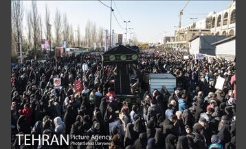 تشییع شهدای آتش نشان با حضور مردم 1