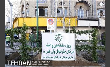 مراسم کاشت درخت در خیابان ولیعصر  2