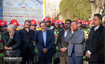 تشییع پیکر شهید آتش‌نشان «قریب رضا دارابی» -1 32