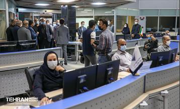 حضور شهردار تهران در مرکز کنترل ترافیک شهرداری تهران 30