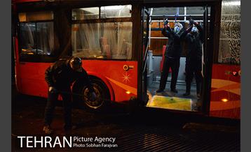 آغاز عملیات ضدعفونی کردن اتوبوس های تهران 14