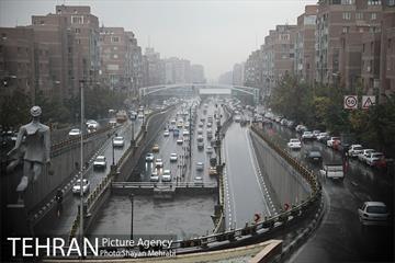 بارش باران پاییزی در تهران- 2