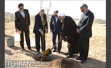 افتتاح پروژه1200 هکتاری کمربند سبز شهر تهران با حضور دکتر روحانی 9