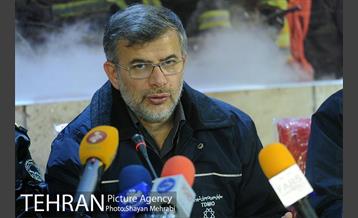 نشست خبری مراسم تشییع شهدای آتش نشان 10