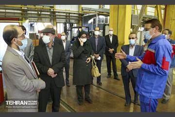بازدید نمایندگان وزارت کشور از کارخانه واگن سازی تهران 1