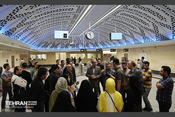 بازدید نمایندگان رسانه‌های خارجی از مترو مریم مقدس(س)  28