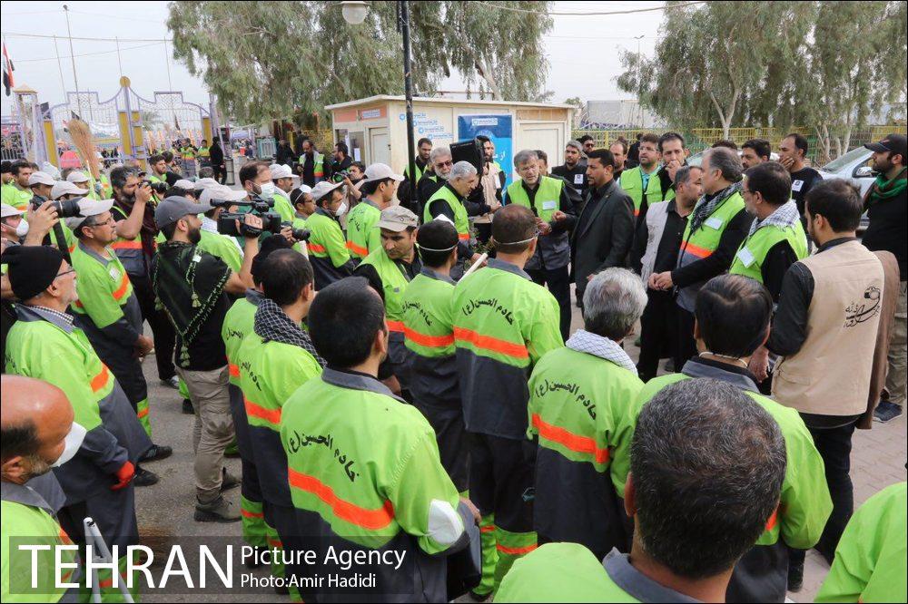 بازدید رییس ستاد اربعین شهرداری تهران از مرکز اسکان خادمین حسین 18