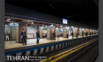 طرح فاصله گذاری اجتماعی در مترو تهران 5