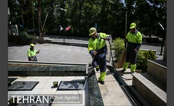 آماده سازی دانشگاه تهران برای نماز جمعه 17