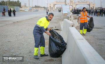 خدمات رسانی شهرداری منطقه 5 در پایانه مرزی مهران 11