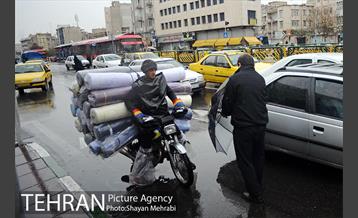 بارش باران پاییزی در تهران 12