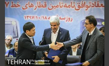 امضا قرارداد خرید ۳۷۶ واگن مترو 21