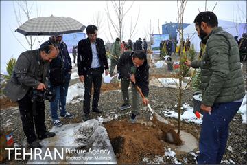 مراسم روز درختکاری با حضور شهردار تهران و رئیس مجلس 36