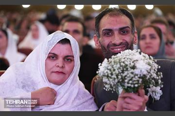 جشن ازدواج ۱۱۰ زوج دارای معلولیت 57