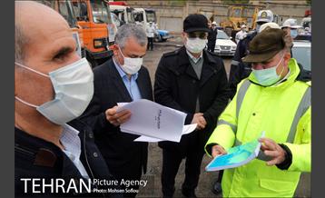 مانور عملیات برف روبی شهرداری منطقه شش 9