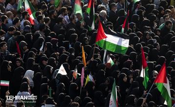 تجمع مردم تهران در واکنش به جنایت رژیم صهیونیستی در غزه 13