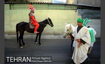 حرکت نمادین کاروان اُسرای کربلا در ده ونک 8