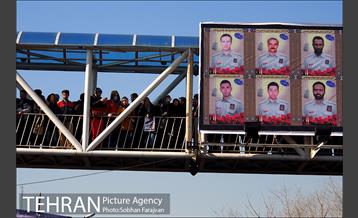 تشییع شهدای آتش نشان با حضور مردم - 3 5