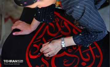 آماده سازی ۴۰۰ تیغه علامت منقش به القاب اباعبدالله الحسین(ع) 24