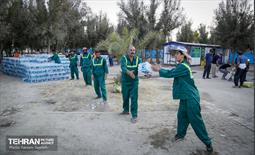 خدمات رسانی شهرداری منطقه 5 در پایانه مرزی مهران 2