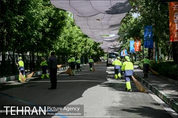 آماده سازی دانشگاه تهران برای نماز جمعه 8