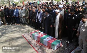 تشییع پیکر پاک و مطهر شهید گمنام در فدراسیون تیراندازی 16