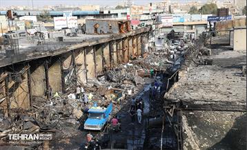 بازار آهن شآداباد پس از آتش سوزی 12