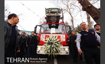 تشییع پیکر شهید آتش نشان سید احسان جامعی 45