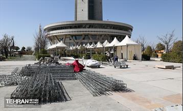 آماده سازی برج میلاد برای عید نوروز 7