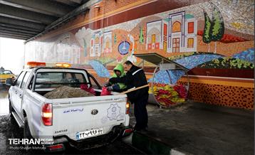 عملیات برف‌روبی در پایتخت 34