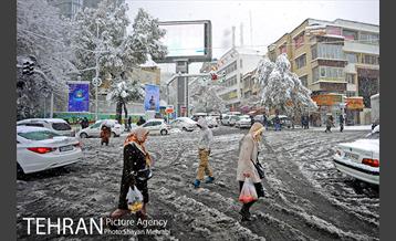 بارش برف در تجریش 6