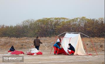 مانور تمرین اسکان اضطراری کلانشهر تهران 71