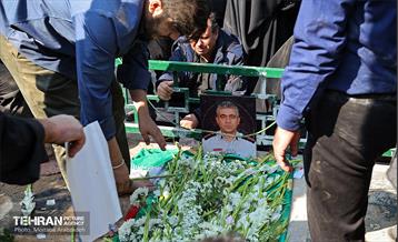 تشییع پیکر شهید آتش‌نشان «قریب رضا دارابی» -1 1