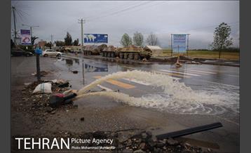تخلیه آب از منازل مسکونی شهر آق قلا2