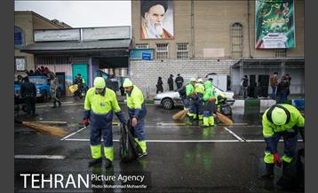 خدمات شهرداری تهران در پایان راهپیمایی ۲۲ بهمن  12