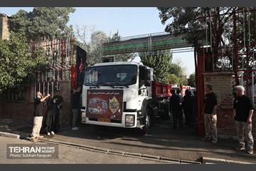 آیین بدرقه خادمین سازمان آتش‌نشانی 14