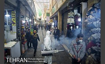 ضدعفونی و پاکسازی بازار تجریش 20