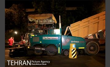 توزیع 5 هزار تن آسفالت در معابر منطقه دوازده 8