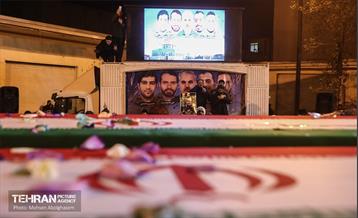 وداع با پیکر مطهر ۵ شهید حمله رژیم صهیونیستی 10