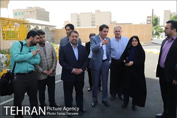 بازدید اعضا شورای شهر از دیوارنگاری جدار مترو خزانه 1