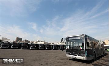 ورود اتوبوس‌های دوکابین جدید به تهران 13