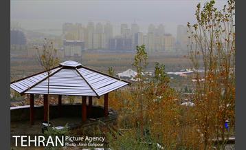 بارش پاییزی برف در ارتفاعات بوستان کوهستانی آبشار تهران‎ 13