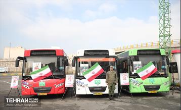 مراسم اختصاص ۳۳۴ دستگاه اتوبوس ویژه انتخابات 10