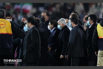 جشن و شادی بازیکنان و کادر فنی تیم ملی ایران پس از صعود به جام جهانی 2022